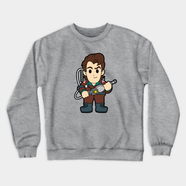 Peter Venkman Ghostbusters Chibi Crewneck Sweatshirt by mighty corps studio